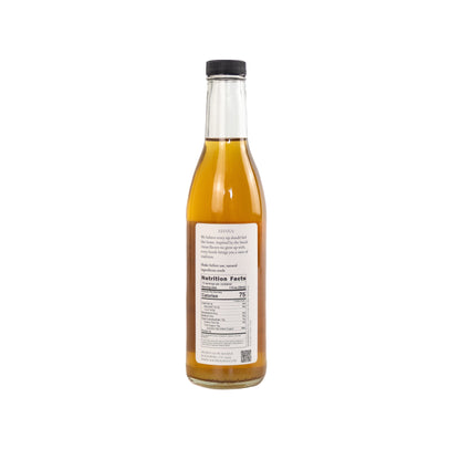 Khana Chai All-Natural Syrup 375mL bottle, back label with ingredients